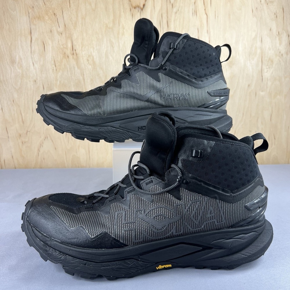 HOKA Mafate Hike Men's Size 14D Black Asteroid Hiking Shoes 1171921 BSTRD
